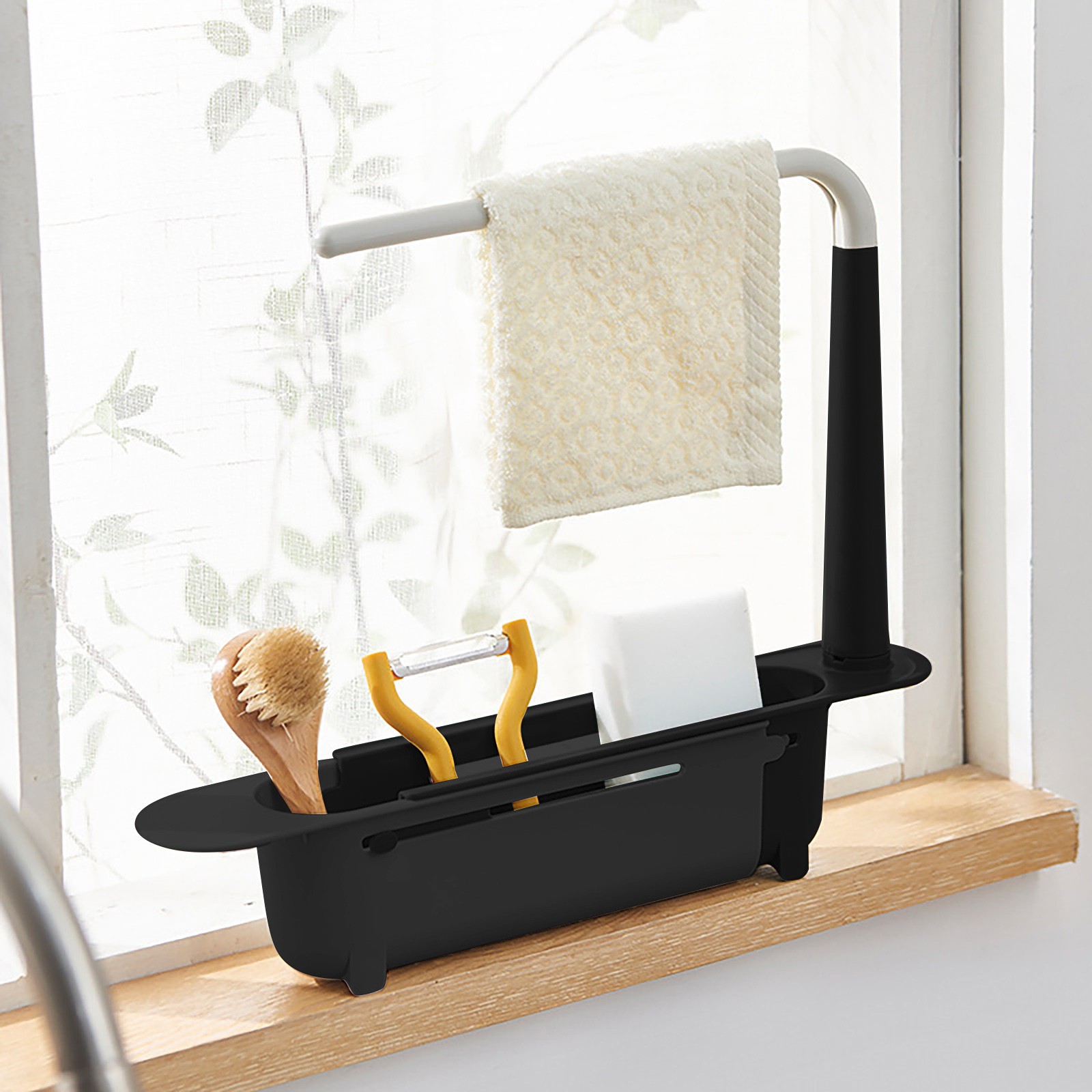 Kitchen Gadgets That Make Life Easier - تجفيف بالوعة Elescopic ، منظم المطبخ