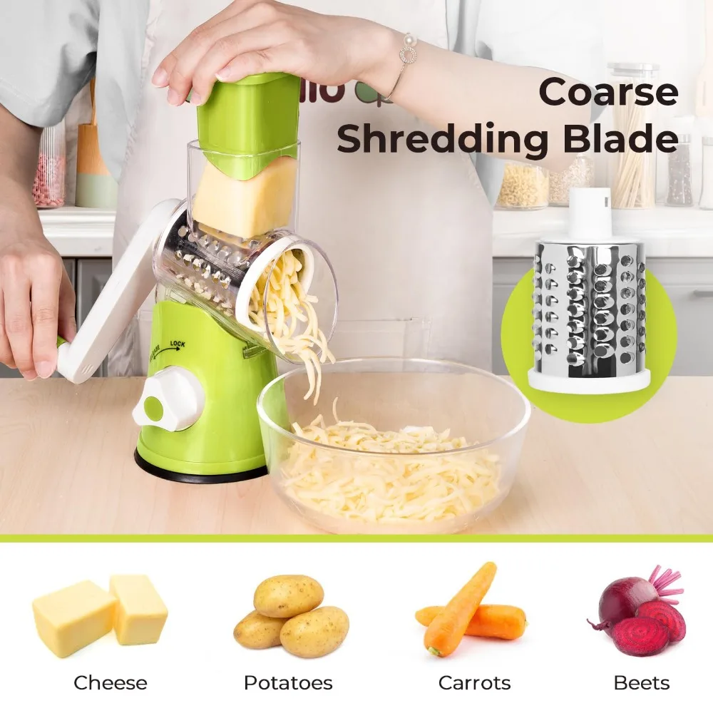 Kitchen Gadgets Wirecutter - مبشرة دوارة يدوية للجبن والخضروات قطاعة