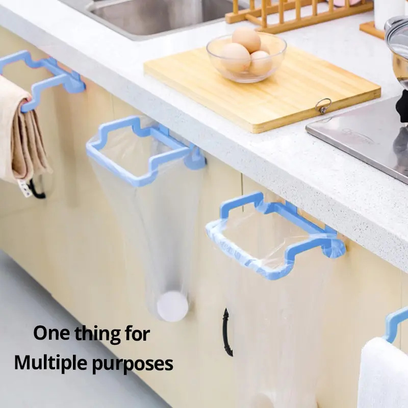 Kitchen Gadgets Wallpaper - 1/2/3/4 قطعة كيس قمامة معلق رف