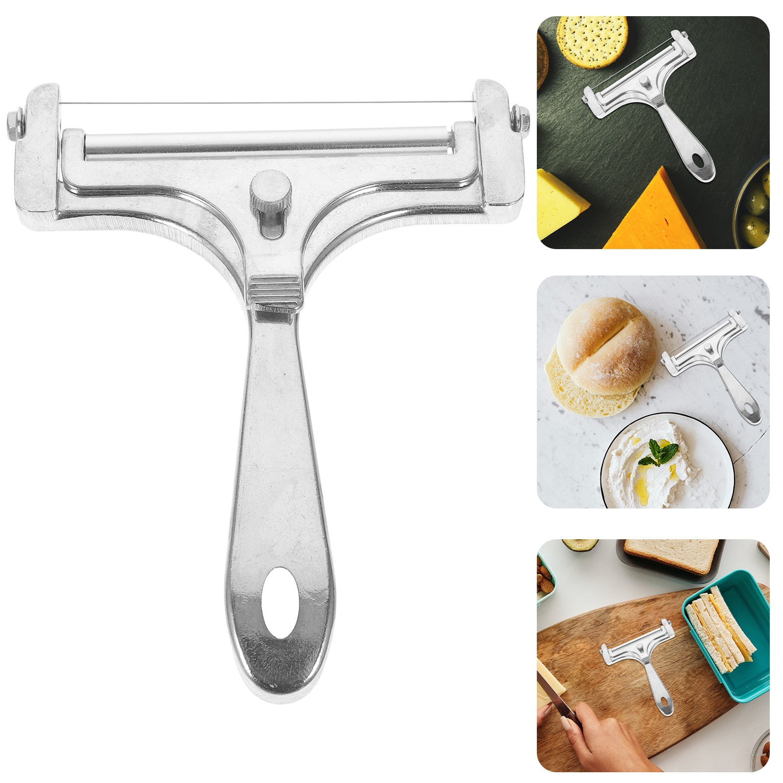 Kitchen Gadgets Wirecutter - أداة تقطيع الجبن بسلك مقاوم، أداة