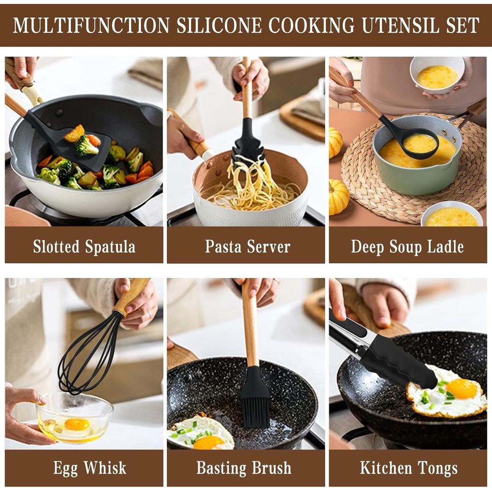 مجموعة أدوات المطبخ - 34 قطعة  - مراجعة Kitchen Gadgets Holder وسعره
