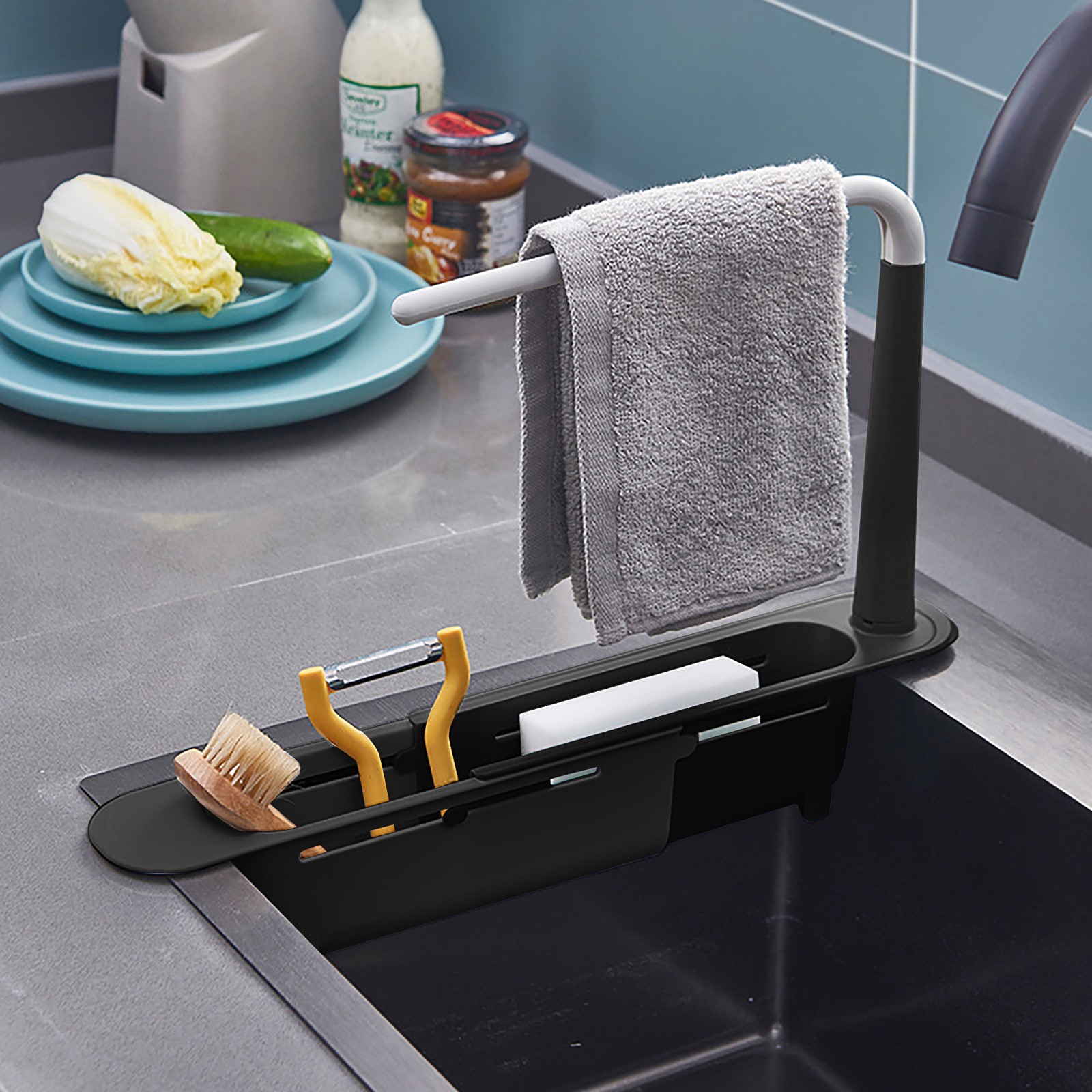 تجفيف بالوعة Elescopic ، منظم  - مراجعة Kitchen Gadgets That Make Life Easier وسعره