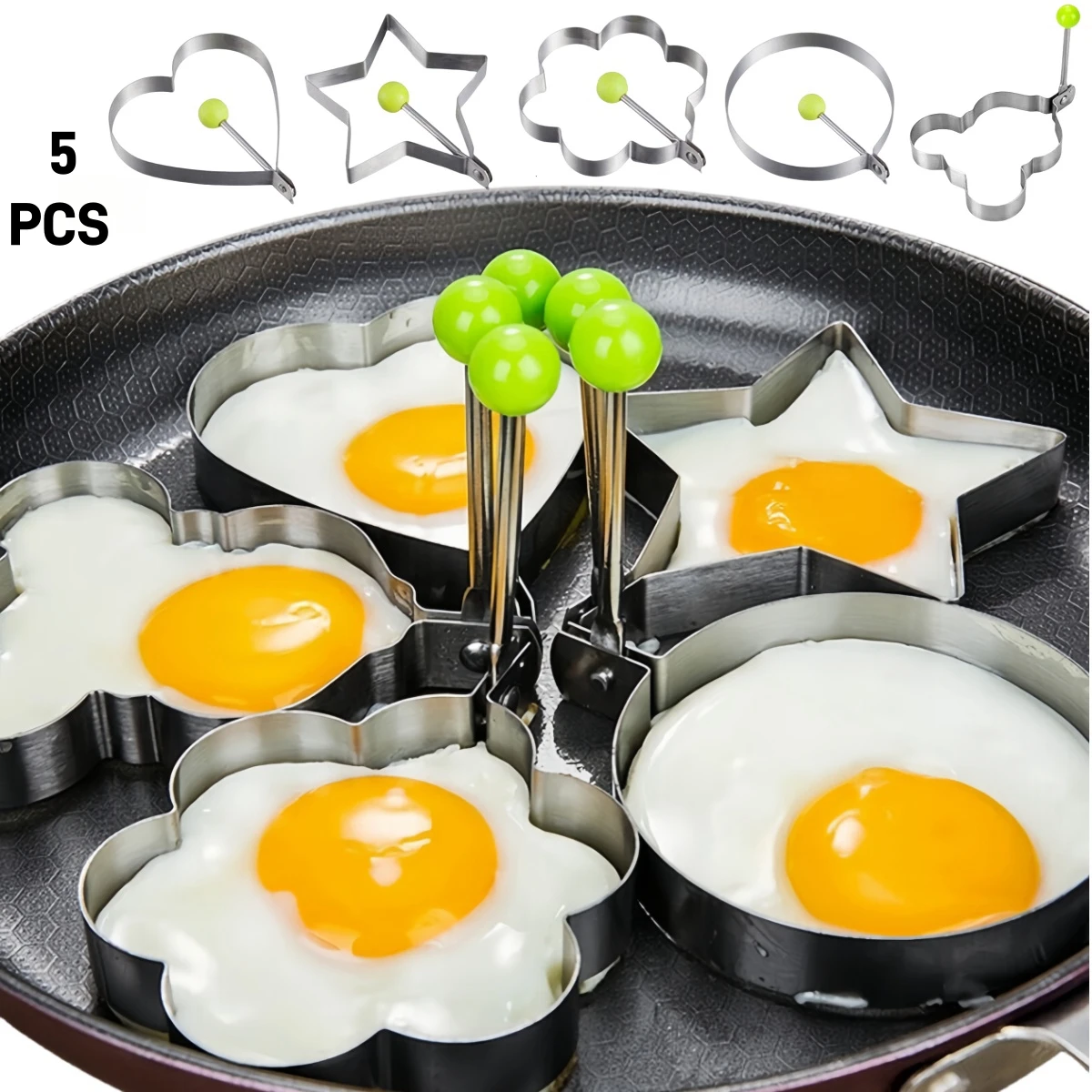 قالب بيض مقلي فاخر من الفولاذ  - مراجعة Kitchen Gadgets You Must Have وسعره