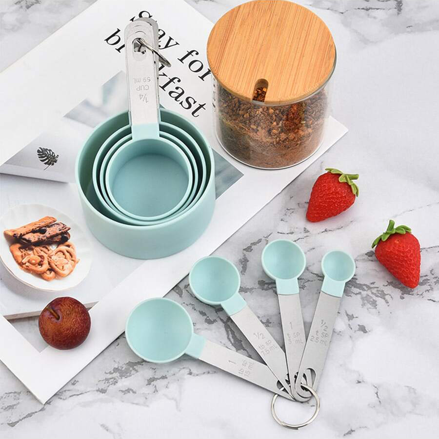 4 قطعة/8 قطعة كوب قياس بلاستيك - مراجعة Kitchen Gadgets That Make Life Easier وسعره