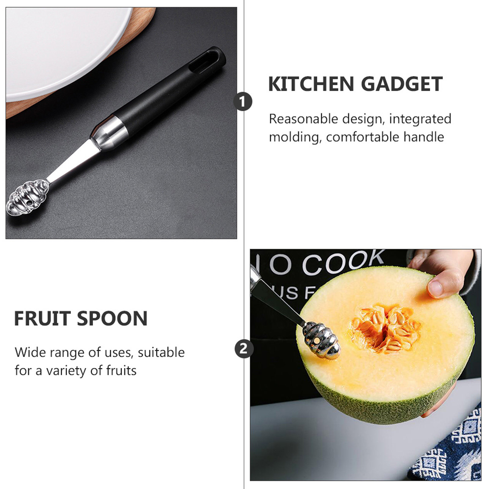 ملعقة فواكه من الفولاذ المقاوم - مراجعة Kitchen Gadgets & Toys وسعره